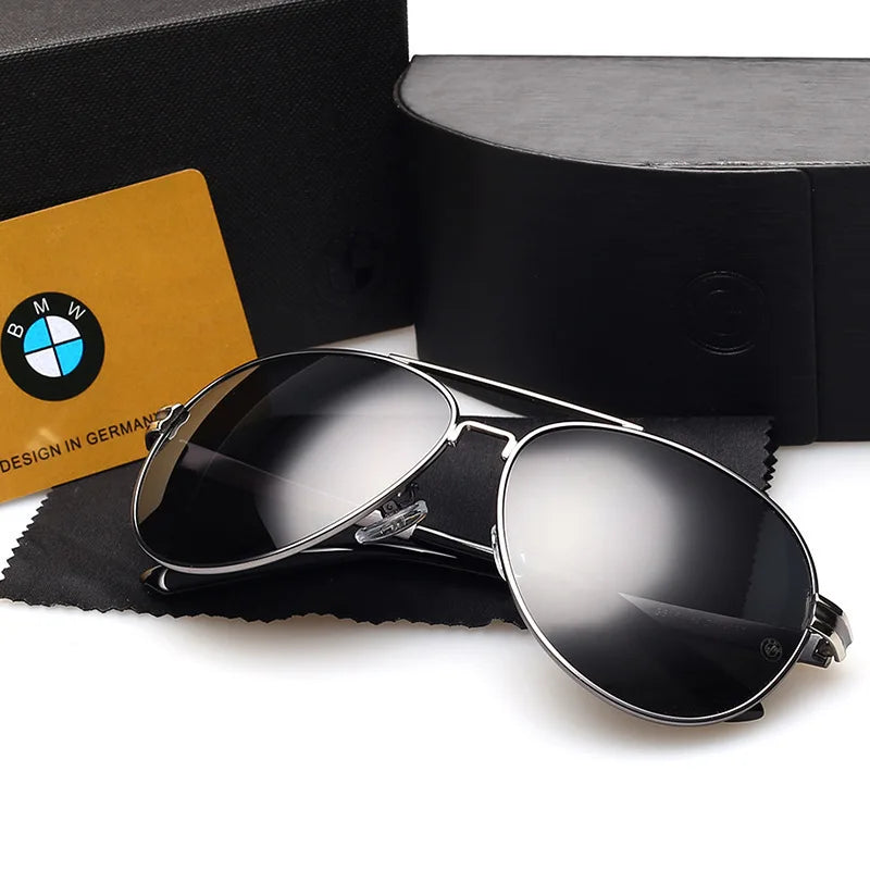 DriveVision Óculos Masculino | Polarizado UV400, Antirreflexo p/ Direção BMW