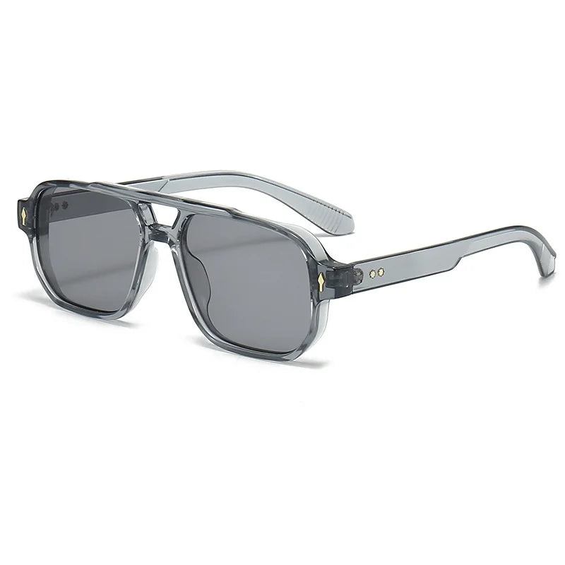DualFrame Óculos Quadrado Masculino | Design Retrô com Proteção UV400 Hermes Imp.