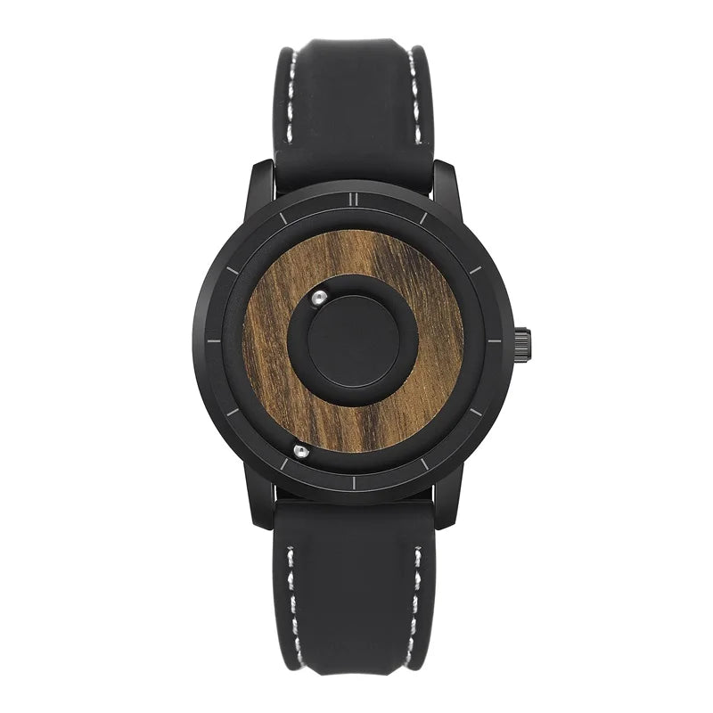 Eclipse Nobre Relógio Masculino | Madeira Natural & Aço Inox com Leitura Magnética Gorben