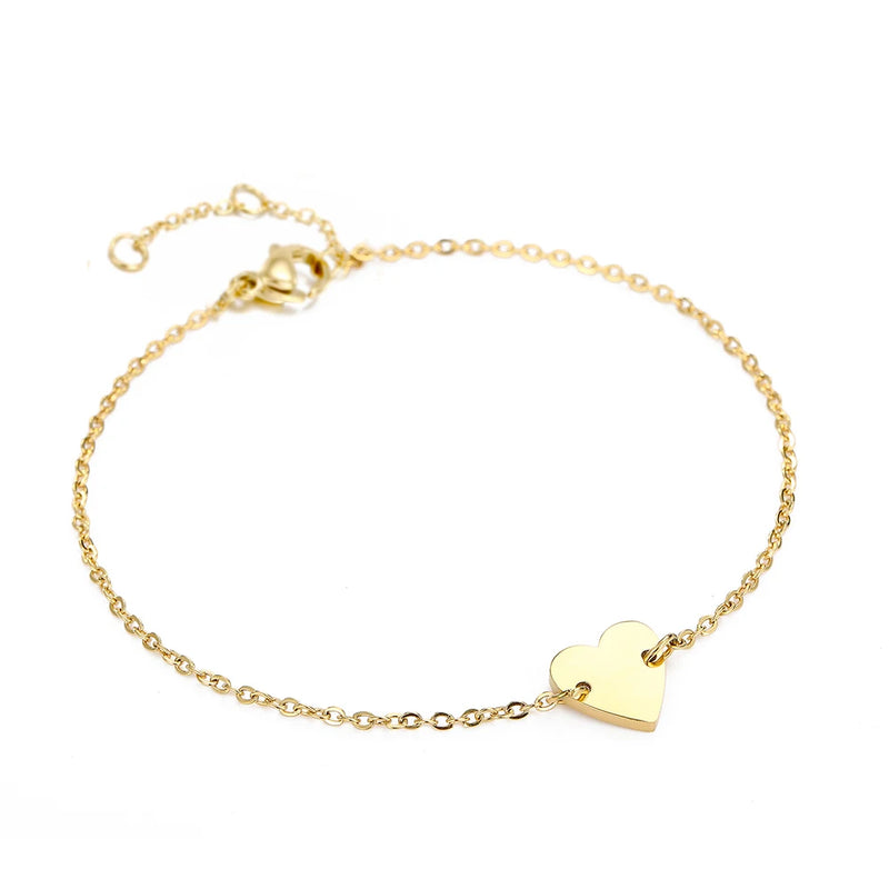 Pulseira Coração Minimalista em Aço Inoxidável – eManco Elegance