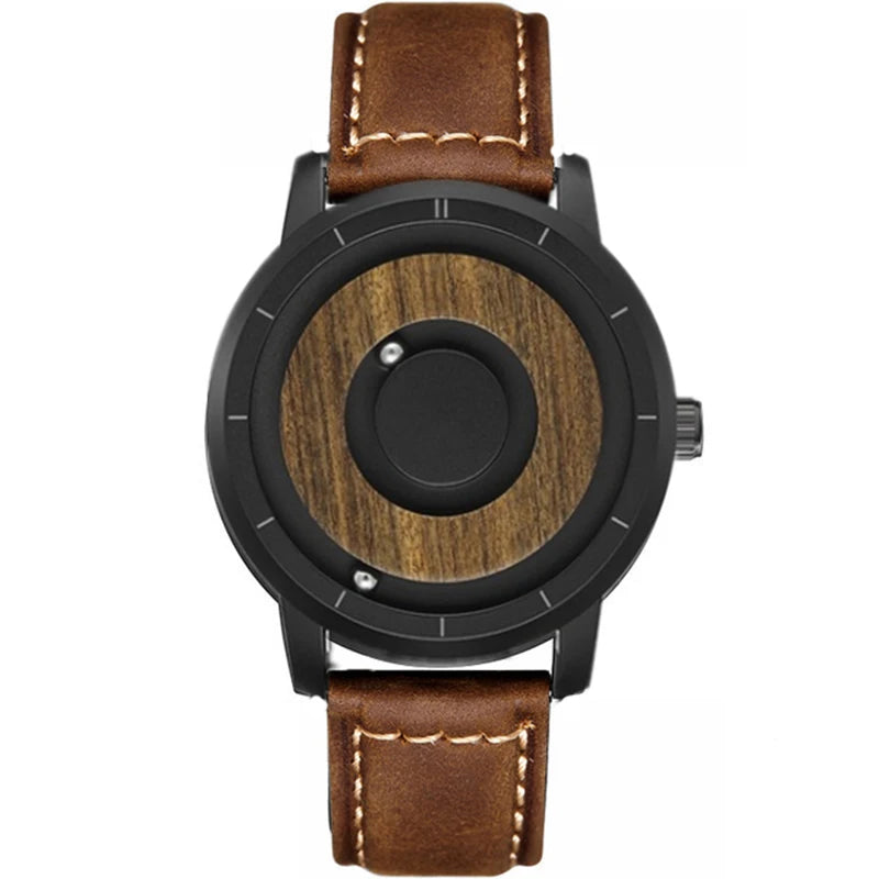 Eclipse Nobre Relógio Masculino | Madeira Natural & Aço Inox com Leitura Magnética Gorben
