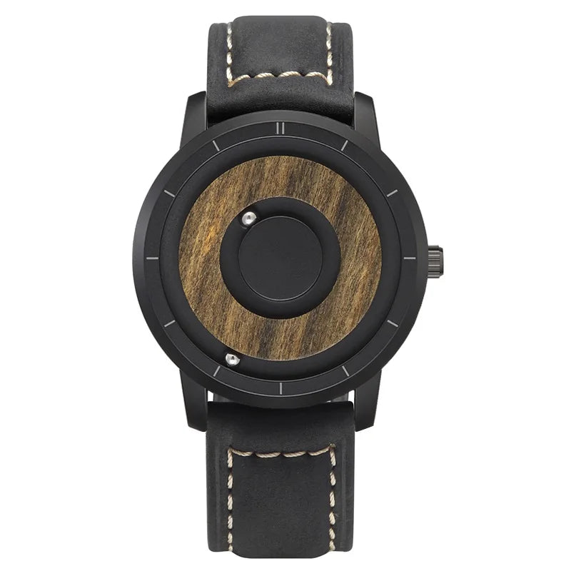 Eclipse Nobre Relógio Masculino | Madeira Natural & Aço Inox com Leitura Magnética Gorben