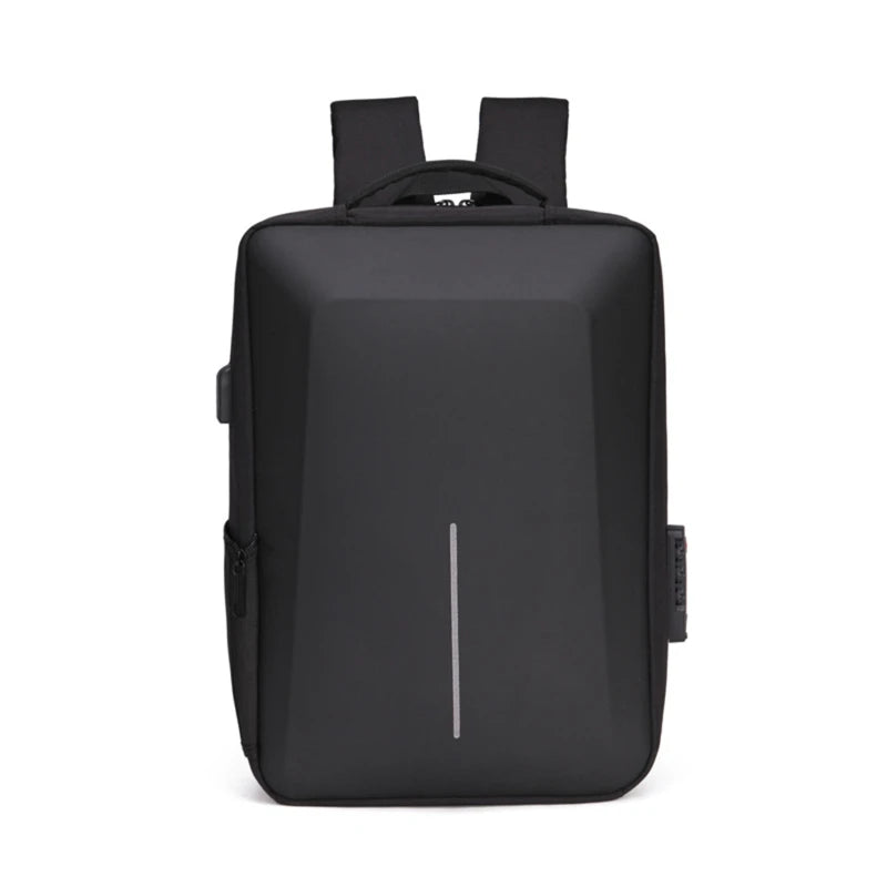CoreVault Mochila Masculina | Oxford Semirrígida, USB para Carregamento e Compartimento p/ Notebook - Hermes Imp.