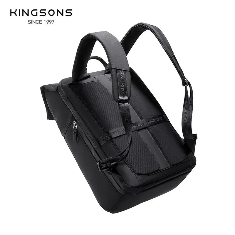 TitanEdge Mochila Profissional Unissex | Poliéster 15.6", Anti-furto e Impermeável - Kingsons