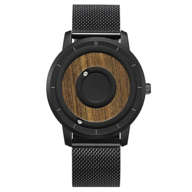 Eclipse Nobre Relógio Masculino | Madeira Natural & Aço Inox com Leitura Magnética Gorben