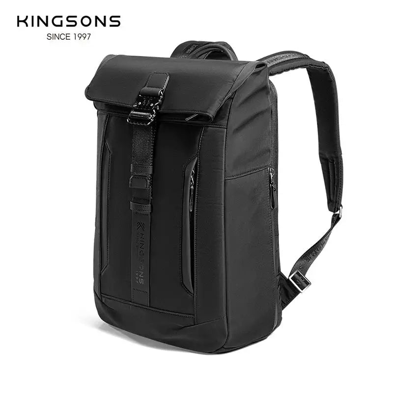 TitanEdge Mochila Profissional Unissex | Poliéster 15.6", Anti-furto e Impermeável - Kingsons