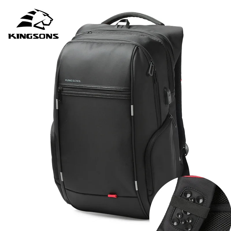 MaxCore Mochila Masculina | Silica Gel 17", USB para Carregamento e Capacidade 75L - Kingsons