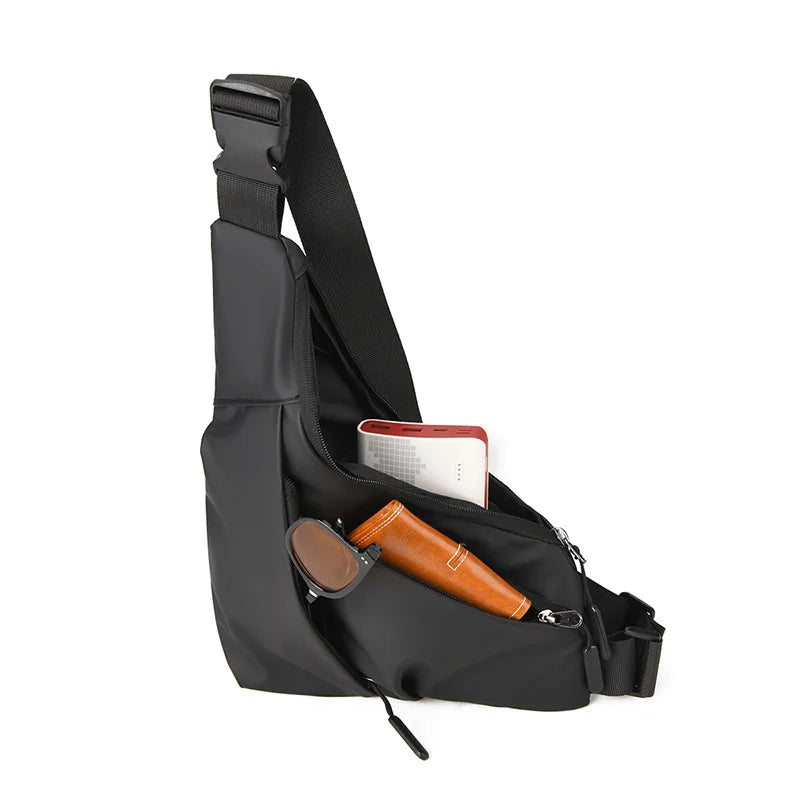 VectorX Bolsa Peitoral Unissex | Nylon Impermeável e Alça Respirável - Hermes Imp.