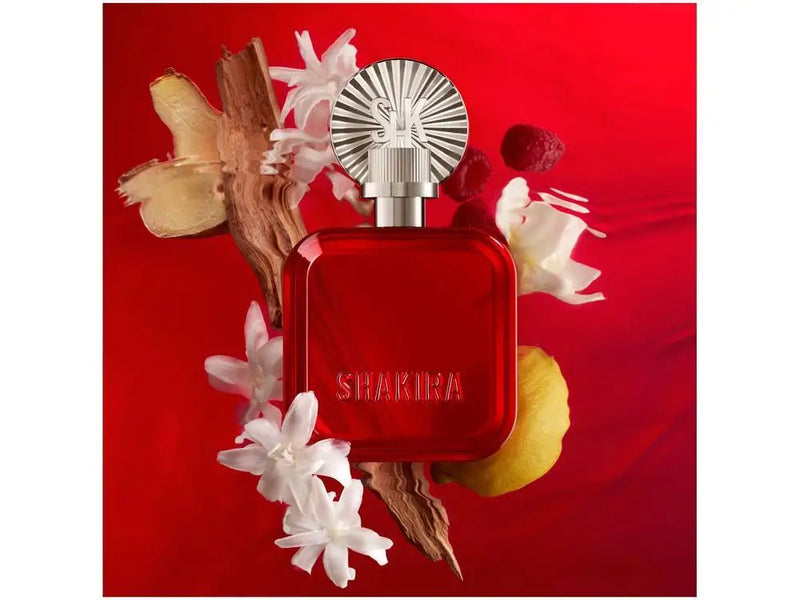 Perfume Feminino Floral Ambarado Shakira Rojo 80ml – Hermes Import