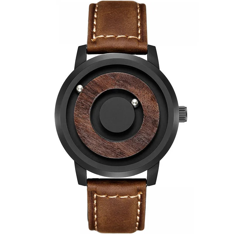 Eclipse Nobre Relógio Masculino | Madeira Natural & Aço Inox com Leitura Magnética Gorben