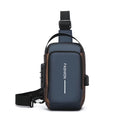 SecureTrip Bolsa Peitoral Masculina | Oxford Impermeável com USB - Hermes Imp.