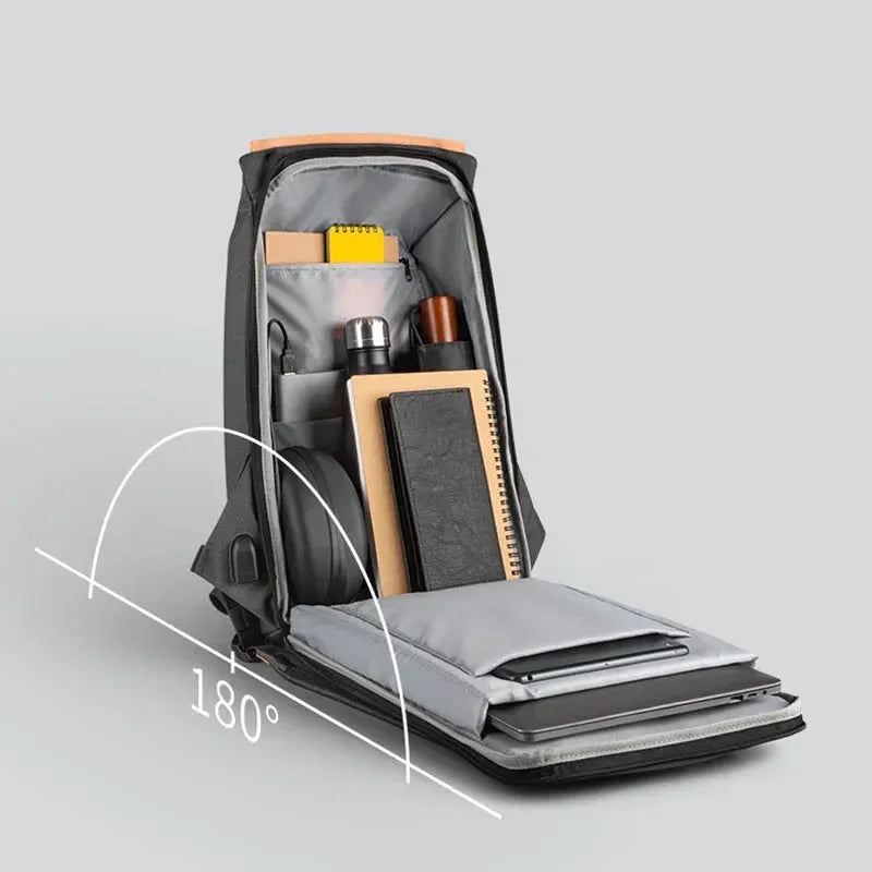 SkyAxis Mochila Masculina | Poliéster 180°, USB e Compartimento 15.6 - Kingsons