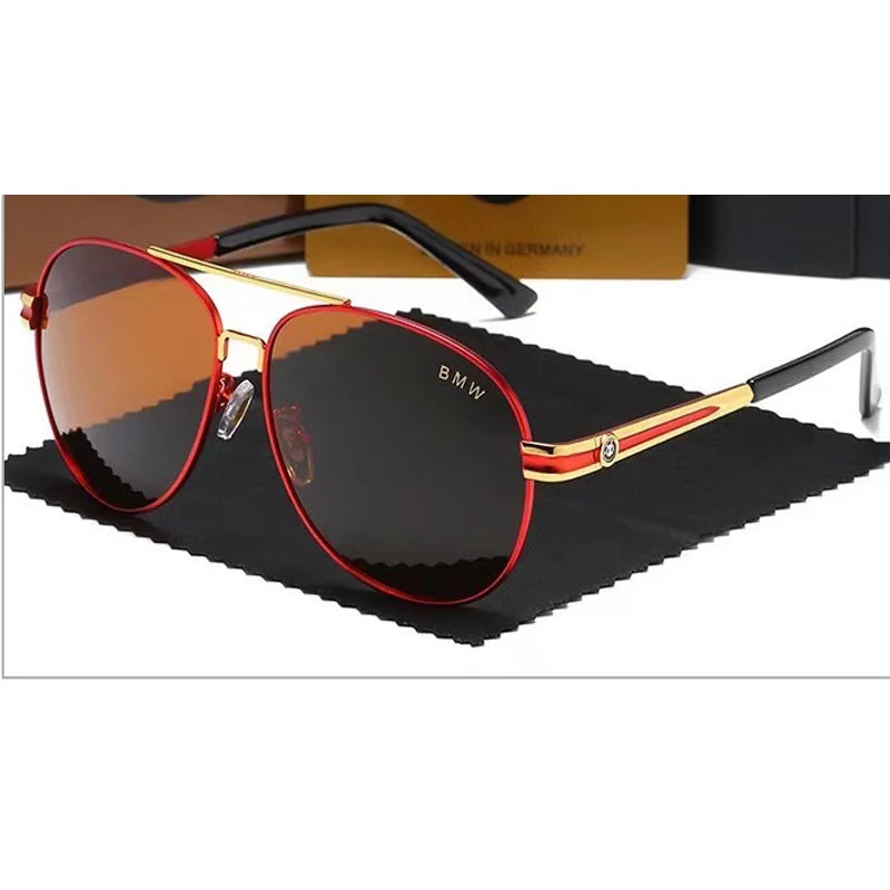 DriveVision Óculos Masculino | Polarizado UV400, Antirreflexo p/ Direção BMW