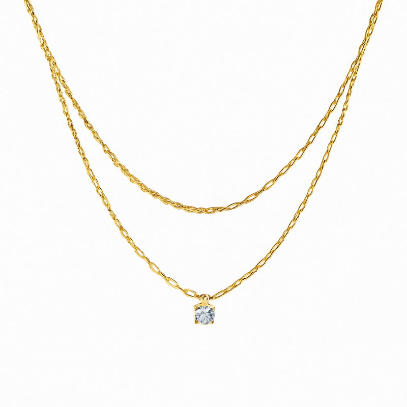 Colar Diamond Choker com Zircônia e Banho de Ouro – Hermes Import